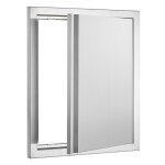 Porte dacc�s bbq - duoku - 457x533 mm - porte ext�rieure en acier inoxydable - porte encastr�e verticale ...
