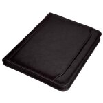 Porte - documents  anneaux massa - alassio - a4 - pu noir - apparence marbre