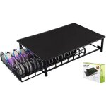 Porte - dosettes - tassimo - noir - support 60 capsules - tiroir coulissant - antidrapant