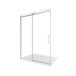Porte de douche de 8 mm pour installation en niche h. 190 avec ouverture coulissante et r�versible ? ...