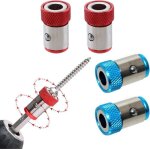 Porte - embouts magn�tique - kcvv - lot de 4 - acier alli� s2 - anneau magn�tique - haute efficacit�