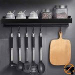 Porte - picessupport rangement ustensiles de cuisine mural avec 6 crochets amoviblestagre de cuisine ...