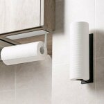 Porte essuie tout auto - adh�sif supports pour papier essuie - tout en d�rouleur porte rouleau de cuisine ...