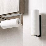 Porte essuie tout auto - adh�sif supports pour papier essuie - tout en d�rouleur porte rouleau de cuisine ...