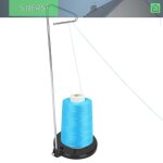Porte - fil porte - bobine conique universel unique avec base robuste support r�glable pour machine � ...