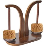 Porte fil en bois d�rouleur de laine support de boule de laine magn�tique rotation magn�tique porte - ...