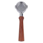 Porte - filtre 51mm 2 oreilles poigne  caf sans fond en acier inoxydable pour delonghi eco310