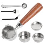 Porte filtre sans fond 51mm avec panier de filtre 1 / 2 / 4 tasse porte filtre compatible pour delonghi ...