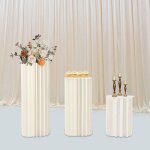 Porte - fleurs en papier de 3 pi�ces (40 + 60 + 80cm) - porte - fleurs cylindrique pliant - pot pour ...