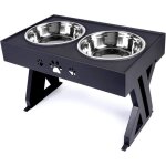 Porte gamelle chien surelevee 2 x 1140ml gamelle inoxydable bols ajustables pour grands chiens et chats ... Porte gamelle chien surelevee 2 x 1140ml gamelle inoxydable bols ajustables pour grands chiens et chats ...