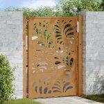 Porte de jardin / portillon vidaxl acier résistant aux intempéries design vagues p15 Porte de jardin / portillon vidaxl acier résistant aux intempéries design vagues p15