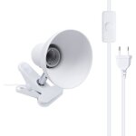Porte lampe de table lampe de bureau  pince rotation de 360 degrs support douille ampoule e27 base ...
