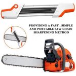 Porte - lime 2 en 1 pour cha�ne de tron�onneuse 3 / 8 p � 40 mm convient pour jardin ext�rieur scie � ...