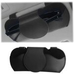 Porte - lunettes magnétique pare - soleil voiture étui pu universel pour lunettes (noir) Porte - lunettes magnétique pare - soleil voiture étui pu universel pour lunettes (noir)