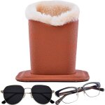 Porte - lunettes soleil peluche pochette pu antiraysure table camping - car salon dortoir