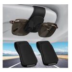 Porte lunettes pour voiture lot de 2 support lunettes pour voiture universel magntique cuir porte lunette ...