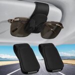 Porte lunettes pour voiture2pcs support lunettes pour voiture universel magntique cuir porte lunette ...