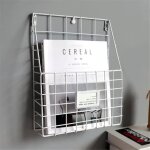Porte - magazines murale support de rangement mural en métal pour livres journaux (blanc) multicolore ... Porte - magazines murale support de rangement mural en métal pour livres journaux (blanc) multicolore ...