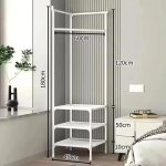 Porte - manteau  2 / 3 niveaux pour vtements dangle simples saisonnierstagre de rangement sur piedgain ...