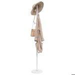 Porte - manteau - vidaxl - 172 cm - mtal - blanc - contemporain