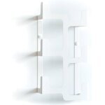 Porte - manteau mural - etterr - vl 1 - métal - blanc - design minimaliste contemporain Porte - manteau mural - etterr - vl 1 - métal - blanc - design minimaliste contemporain