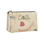 Porte - monnaie - anekke - trousse triple multifonctions original - 15 x 9 x 4 cm - beige