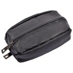 Porte monnaie grain de caf� - cuir vachette - 8820 black