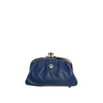 Porte - monnaie hexagona en cuir ref 32009 bleu 14 * 9 * 4