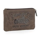 Porte monnaie homme cuir souple petit format 208502 marron Porte monnaie homme cuir souple petit format 208502 marron