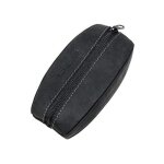 Porte monnaie homme - grain de caf cuir vintage - double compartiment