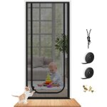 Porte moustiquaire pour animaux de compagnie maille robuste résistante aux rayures pour chats et chiens ... Porte moustiquaire pour animaux de compagnie maille robuste résistante aux rayures pour chats et chiens ...