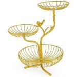 Porte - panier de fruits � 3 niveaux support d�coratif pour bols � fruits support en m�tal support de ...