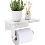 Porte - papier hyginique avec tagre en marbre naturel distributeur de porte - rouleau de papier de ...