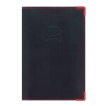 Porte - papiers voiture 2 volets color pop ? carte grise permis mmo vhicule ? pvc noir coutures & coins ...