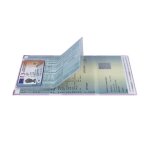 Porte - papiers voiture jeune ? nouveau permis format carte ? pvc lilas extraplat ? fabriqu en france ...