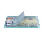 Porte - papiers voiture jeune ? nouveau permis format carte ? pvc vert deau extraplat ? fabriqu en france ...