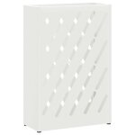 Porte - parapluies moderne - vidaxl - blanc - lignes diagonales - acier - 28x12x41 cm - r�sistant � leau ...