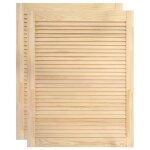 Porte darmoire - non spcifi - 2 pices - bois de pin massif - 615 x 394 cm - circulation dair optimale ...