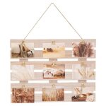 Porte photo cagette beige 58x43cm - atmosphera createur dinterieur - beige