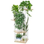 Porte plante - bamworld - �tag�re porte - plante multifonction � 4 niveaux - convient � la chambre � ...