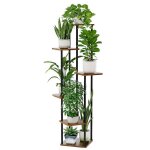 Support plantes - bamworld - �tag�re � plantes � 6 niveaux - convient pour salon chambre balcon etc - ...