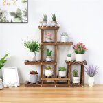 Porte plantes en bois - �tag�re � fleurs � 5 niveaux - support pour pot de fleur 60x11. 5x61. 5cm pour ...