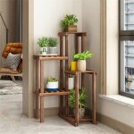 Porte plantes en bois - �tag�re � fleurs � 5 niveaux - support pour pot de fleur 61. 5x65x101cm pour ...