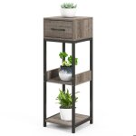 Porte - plante interieur - relax4life - support plantes à 3 niveaux - 1 tiroir - dispositif anti - basculement ... Porte - plante interieur - relax4life - support plantes à 3 niveaux - 1 tiroir - dispositif anti - basculement ...