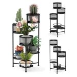 Porte - plante pliable en métal costway 6 tablettes Étagère à fleurs à angle réglable pour intérieur ... Porte - plante pliable en métal costway 6 tablettes Étagère à fleurs à angle réglable pour intérieur ...