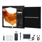 Porte poulailler automatique ouverture lat�rale avec �cran lcd programmable �tanche clapet solaire avec ...