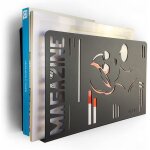 Porte - revues etterr mural blanc 30 x 20 x 10 cm