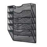 Porte - revues mural  5 compartiments rangement mural porte - revues et lettres a4 pour lcole et le ...