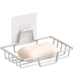 Porte - savon - jedbesetzt - label - acier inoxydable - argent - 14x95x55 cm