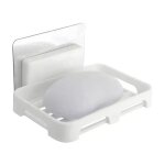 Porte - savon mural en acier inoxydable cratif pour salle de bain ou cuisine avec crochet pratique